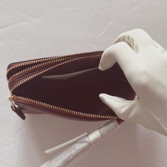 Coach Double Corner Zip Wristlet NWT w Snake Embossed Strap NWT - Picture 8 of 16